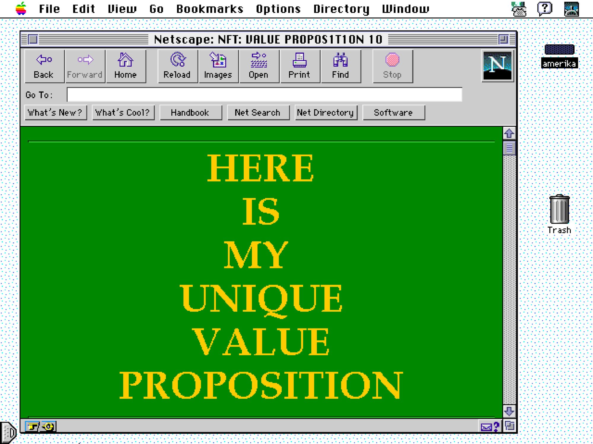 Amerika on the Blockchain: NFTs